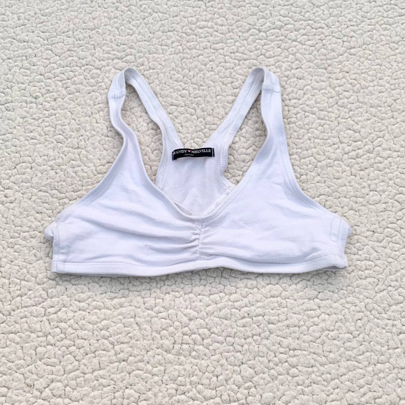 Brandy Melville Other - Brandy Melville White V-Neck Bra